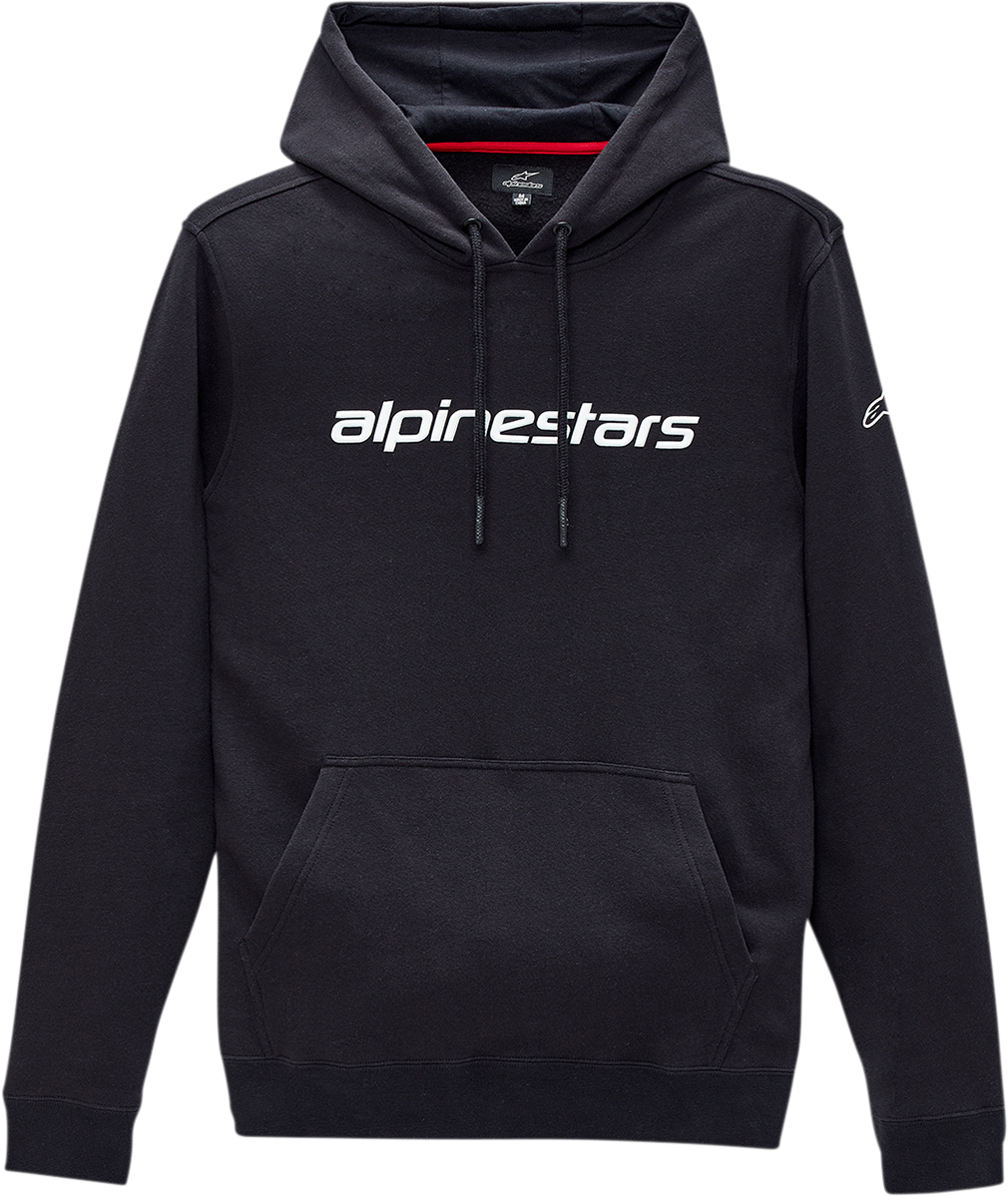 Sudadera con capucha ALPINESTARS Linear - Negro/Blanco - 2XL 121351670102X