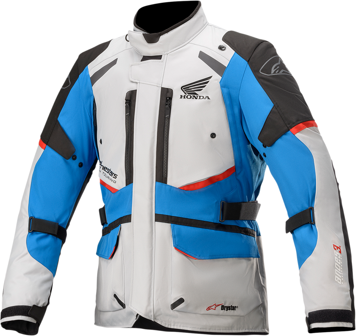Chaqueta ALPINESTARS Honda Andes v3 Drystar® - Gris/Azul/Rojo - Grande 3207421-9173-L