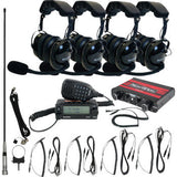 Kit de intercomunicador/radio y auriculares NAVATLAS - 4 asientos - Negro NI2ROHBK4 