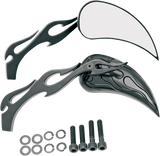 Espejos de llama DRAG SPECIALTIES - Negro 76446B 