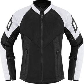 ICON Women's Mesh™ AF Jacket - White/Black - Medium 2822-1492