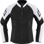 ICON Women's Mesh™ AF Jacket - White/Black - Medium 2822-1492