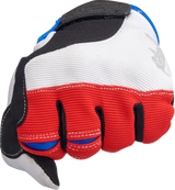 Guantes de moto BILTWELL - Rojo/Blanco/Azul - Grandes 1501-1208-004 