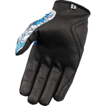 Guantes ICON Hooligan™ Dino Fury - Azul - Mediano 3301-4636