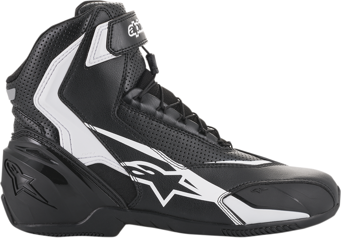Zapatillas ALPINESTARS SP-1 v2 con ventilación - Negro/Blanco - Talla 8 de EE. UU. / 42 de UE 25113181242