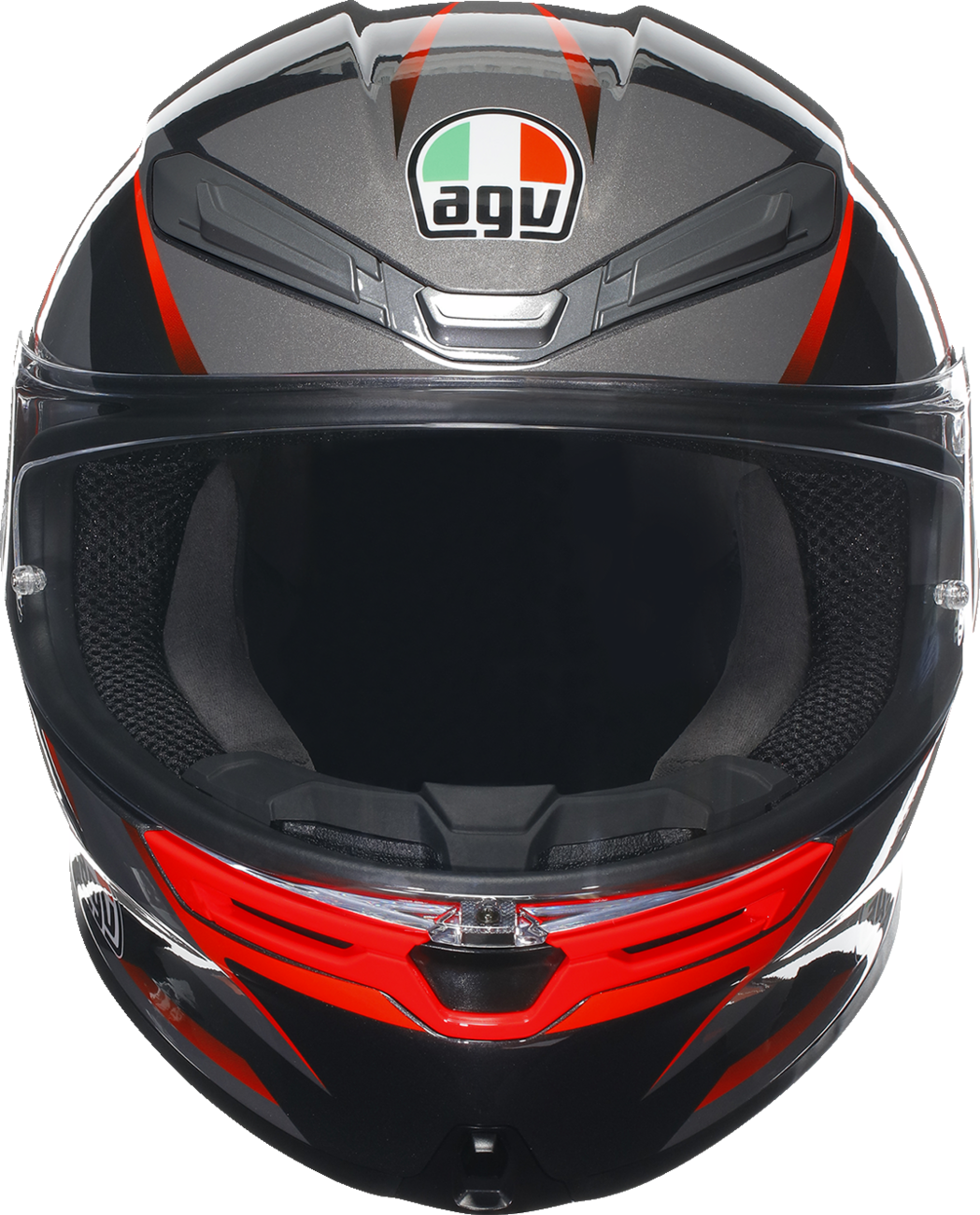 AGV K6 S Motorcycle Helmet - Slashcut - Black/Gray/Red