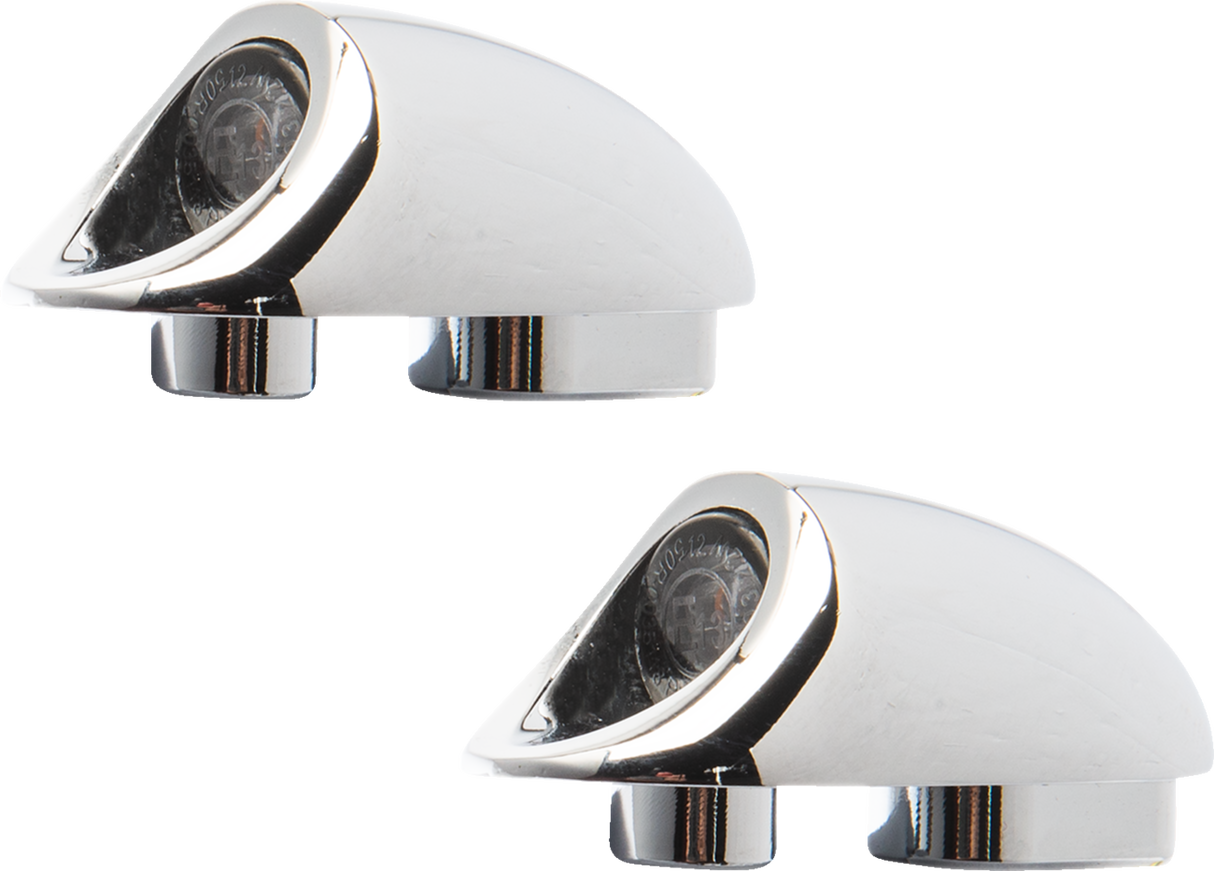 Kodlin Motorcycle 3 in 1 Neowise Mini Fender Strut Indicator Lights for Harley Softail 2018-2024, Chrome K68490