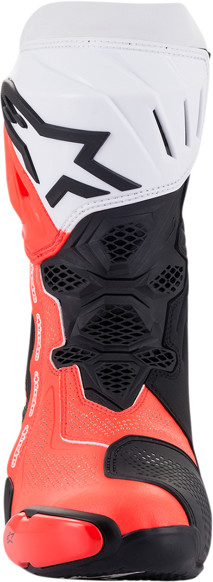 Botas ALPINESTARS Supertech V - Negro/Rojo Fluo/Blanco - Talla 9.5 EE. UU. / 44 UE 2220121-124-44