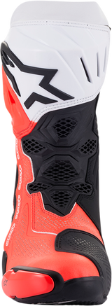 Botas ALPINESTARS Supertech V - Negro/Rojo Fluo/Blanco - Talla 9.5 EE. UU. / 44 UE 2220121-124-44