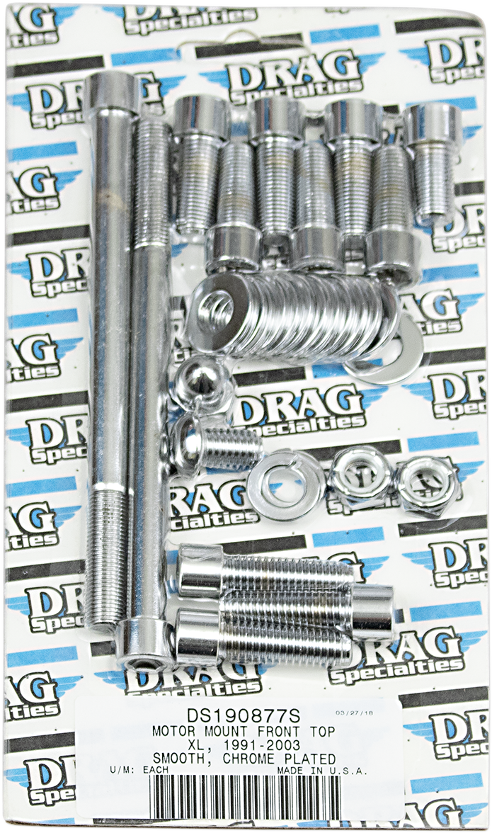 Juego de pernos de montaje de motor lisos DRAG SPECIALTIES - XL MK264S