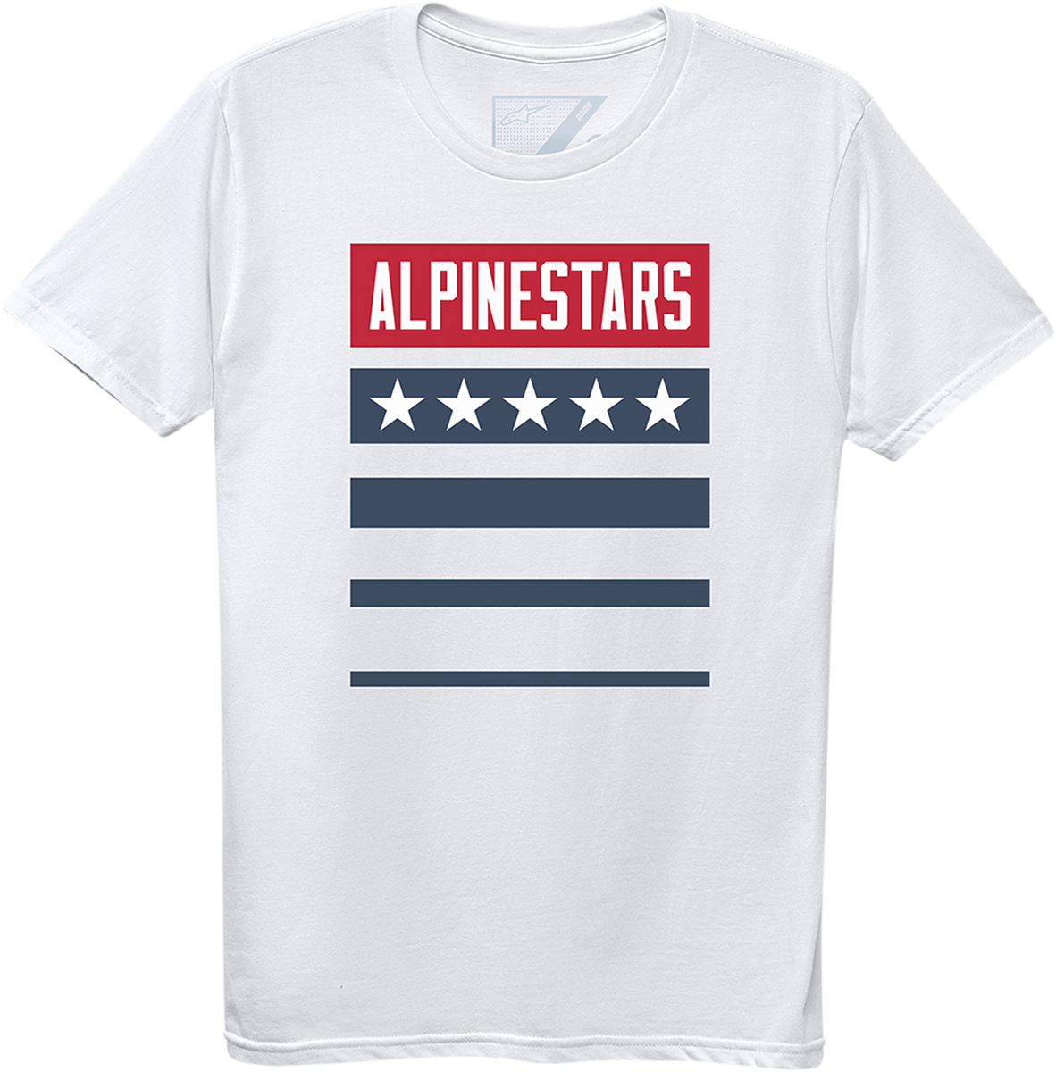 Camiseta Nacional ALPINESTARS - Blanca - Grande 12307210420L
