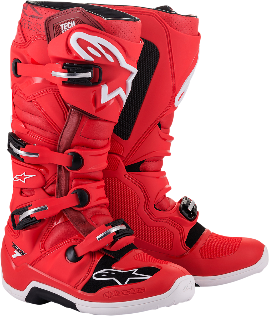 Botas ALPINESTARS Tech 7 - Rojas - Talla 9 de EE. UU. 09/30/2014