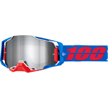 100% Armega Goggles - Ironclad - Silver Mirror 50005-00029