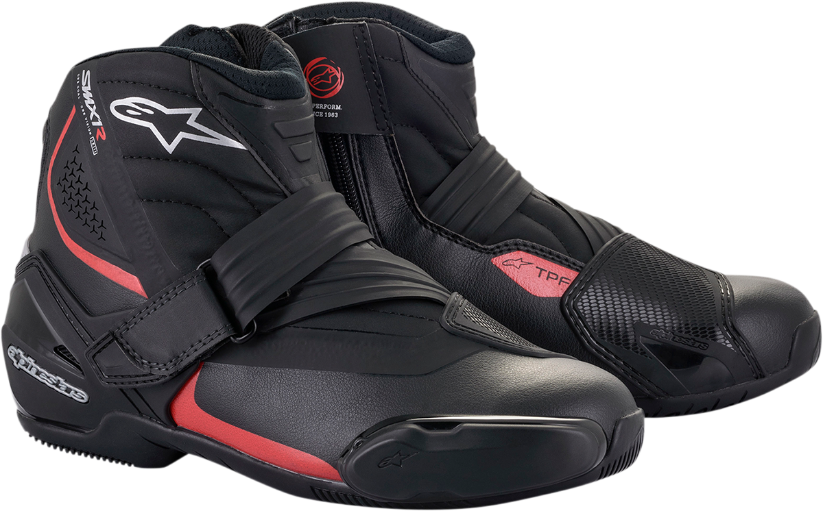 Botas ALPINESTARS SMX-1 R v2 - Negro/Rojo - Talla 6.5 EE. UU. / 40 UE 2224521-13-40