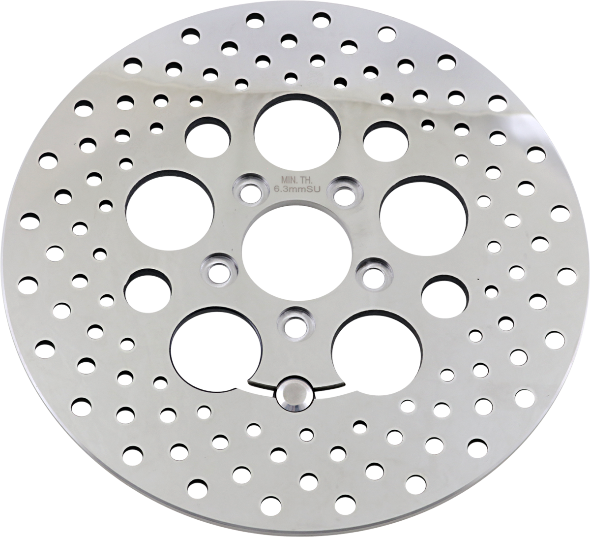 Disco de freno perforado DRAG SPECIALTIES - Trasero - 11.8" - Touring B06-0189ASP