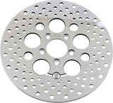 Disco de freno perforado DRAG SPECIALTIES - Trasero - 11.8" - Touring B06-0189ASP