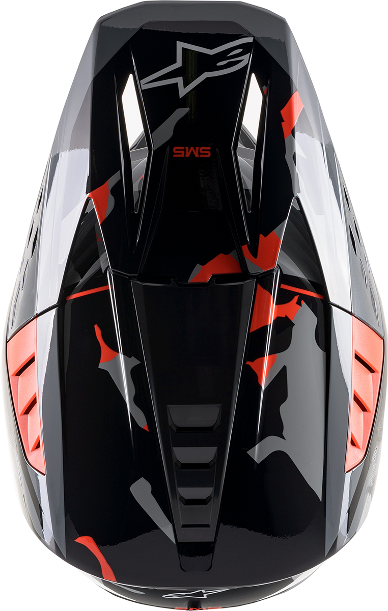 ALPINESTARS SM5 Motorcycle Helmet - Rover - Gray/Red - Large 8303921-1392-LG