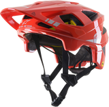 Casco de bicicleta ALPINESTARS Vector Tech - Rojo brillante/Gris claro brillante - MIPS® - Pequeño 8700721-3199-SM