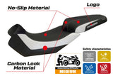 Aprilia Caponord 1200 2013-2017 Seat Cover TPZ Italia White Black