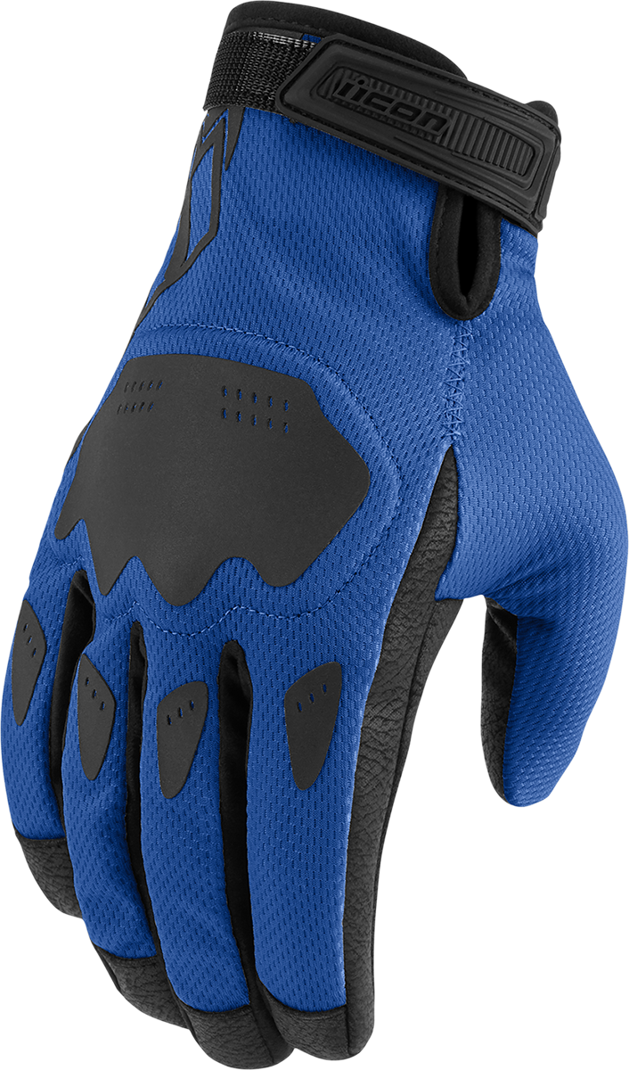 Guantes ICON Hooligan™ CE - Azul - Mediano 3301-4361