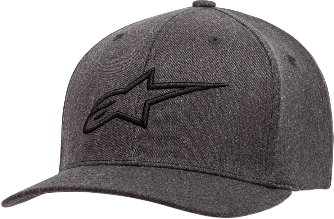 Gorra ALPINESTARS Ageless Curve - Gris carbón jaspeado/Negro - Talla pequeña/mediana 1017810101910SM