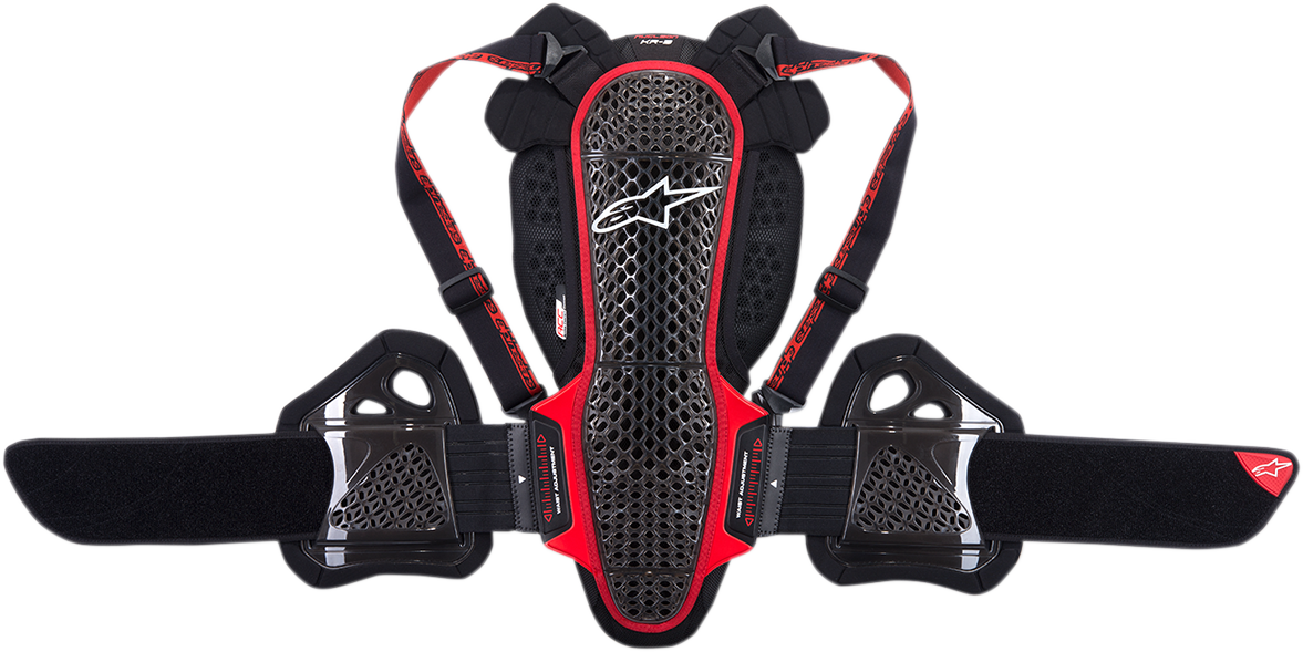 Protector de espalda ALPINESTARS Nucleon KR-3 - Negro/Rojo - Pequeño 6504718-13-S