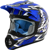 AFX FX-17 Motorcycle Helmet - Butterfly - Matte Blue - XS 0110-7121