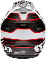 6D ATR-2 Motorcycle Helmet - Phase - White/Red - XL 12-2838