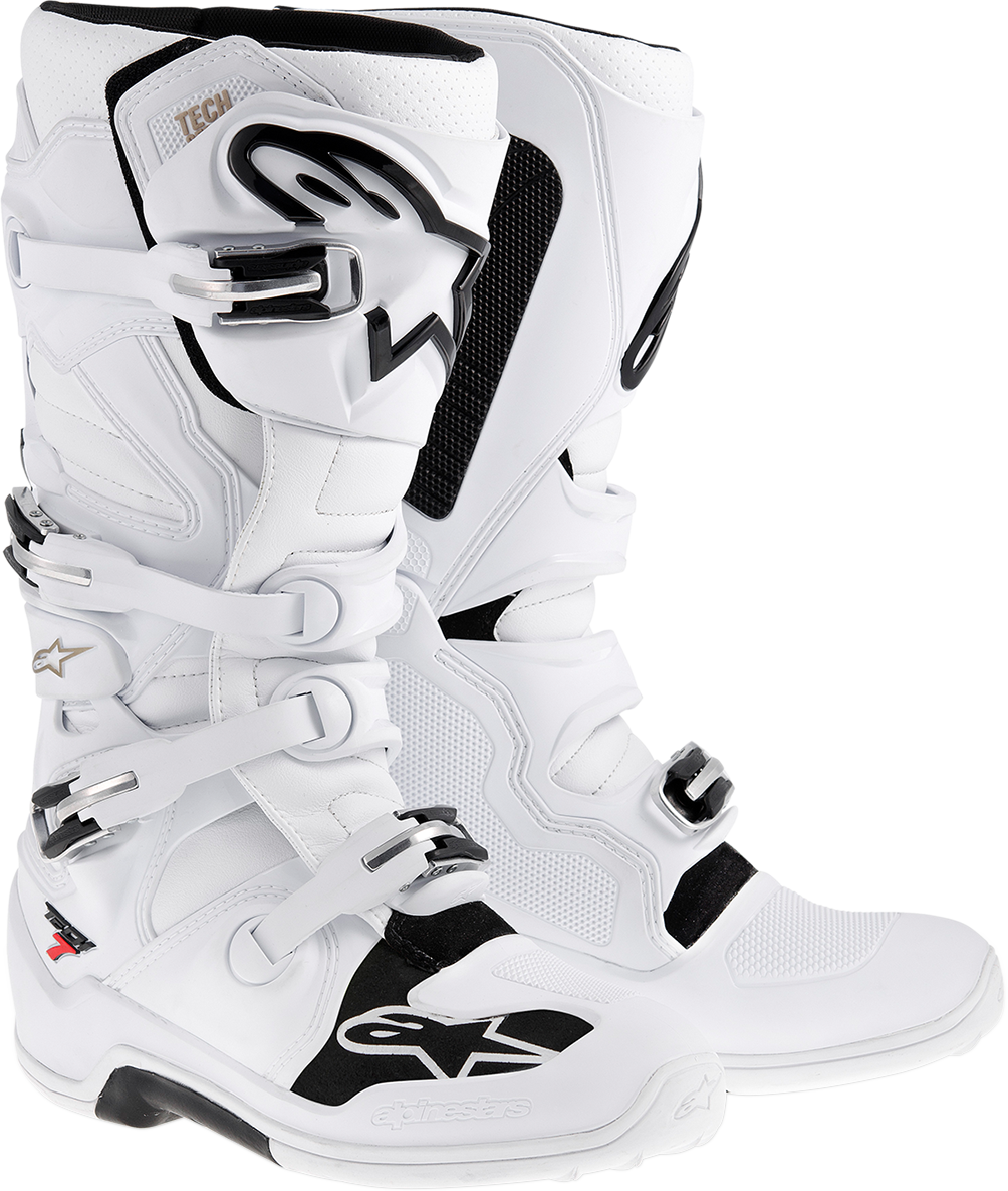 Botas ALPINESTARS Tech 7 - Blanco - Talla 12 (EE. UU.) 2012/014/2012