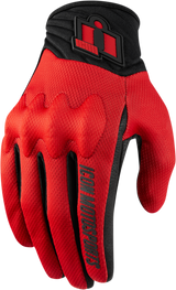 Guantes ICON Anthem 2 CE™ - Rojo - Mediano 3301-3684