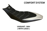 Funda Asiento Aprilia Dorsoduro 750 900 1200 2010-2020 Tappezzeria Italia TPZ Comfort en Blanco