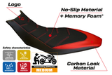 Funda Asiento Aprilia Dorsoduro 750 900 1200 2010-2020 Tappezzeria Italia TPZ Comfort en Rojo