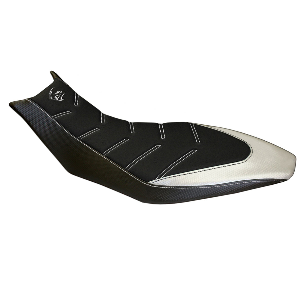 Aprilia Dorsoduro 750 900 1200 2010-2020 Seat Cover Tappezzeria Italia TPZ Ultragrip in White