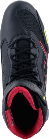 Zapatillas ALPINESTARS Faster-3 Rideknit® - Negro/Rojo/Amarillo - Talla 8 de EE. UU. 25103191368