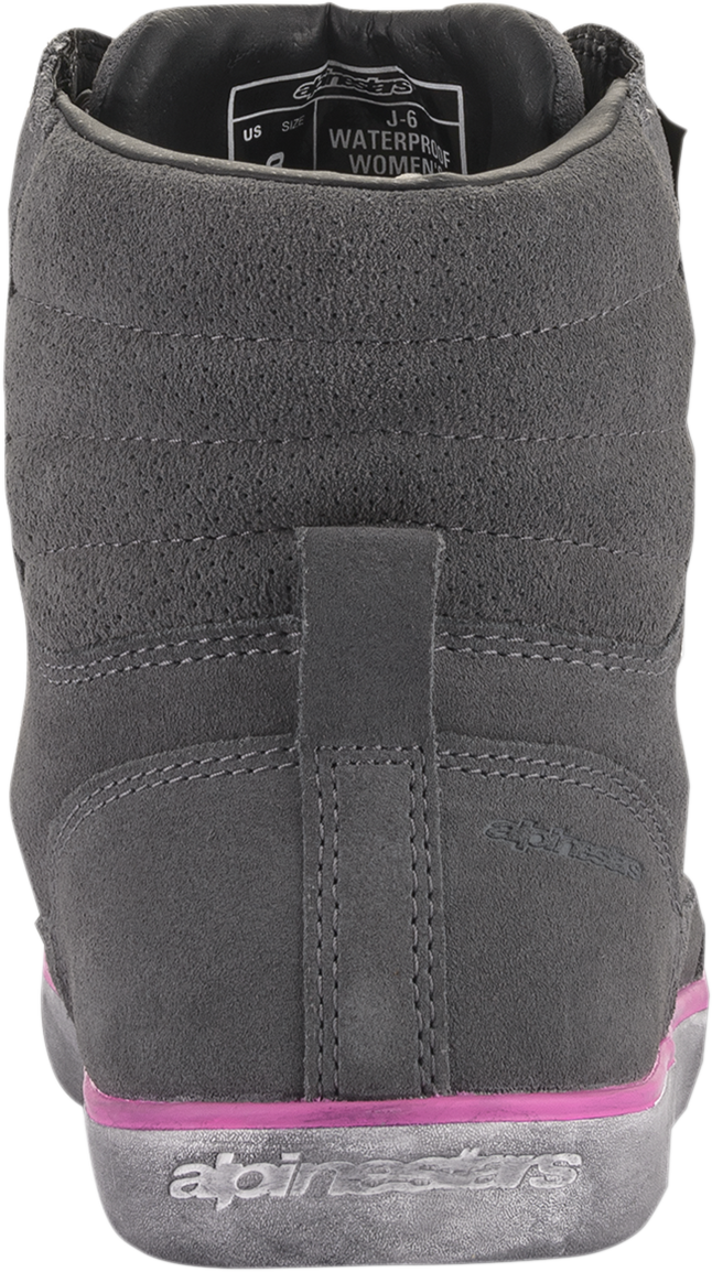 Zapatos impermeables ALPINESTARS J-6 para mujer - Gris/Rosa - Talla 10 de EE. UU. 2542220909510