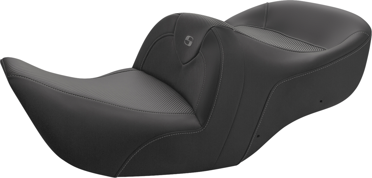 Asiento de sofá de carretera SADDLEMEN - Fibra de carbono - Sin respaldo - Negro - GL H01-07-185 