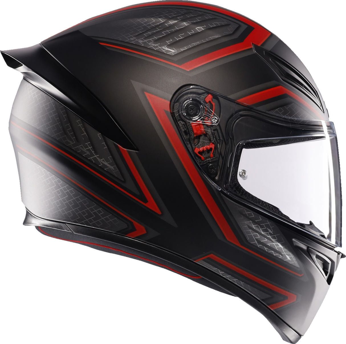 Casco de moto AGV K1 S - Sling - Negro mate/Rojo - 2XL 2118394003-038-XXL