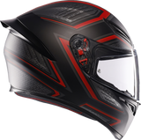 Casco de moto AGV K1 S - Sling - Negro mate/Rojo - 2XL 2118394003-038-XXL