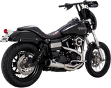 Escape de acero inoxidable VANCE &amp; HINES 2:1 - Dyna '91-'17 27625 