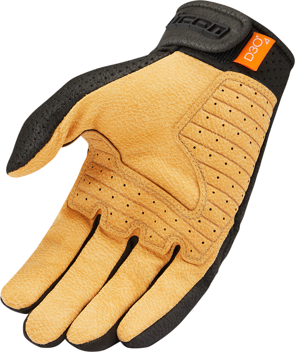 Guantes ICON Airform™ - Negro/Bronceado - Grandes 3301-4143