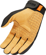 Guantes ICON Airform™ - Negro/Bronceado - Grandes 3301-4143