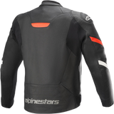 Chaqueta de cuero ALPINESTARS Faster v2 - Negro/Rojo - Talla 38 EE. UU. / 48 UE 3103521-1030-48