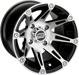 Rueda MOOSE UTILITY - 387X - Delantera - Mecanizada Negra - 12x7 - 4/110 - 4+3 387ML127110BW4 