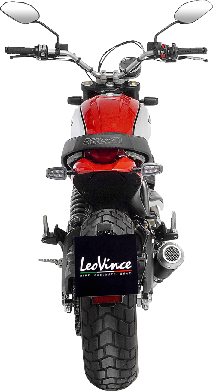 Silenciador deslizante LEOVINCE LV-10 - Scrambler de fibra de carbono 2021-2023 15250C