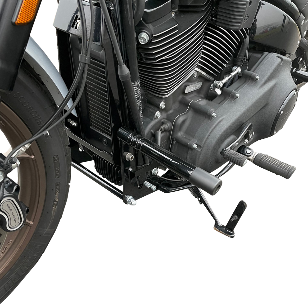 KODLIN MOTORCYCLE Engine Guard - Black - Harley Softail Low Rider