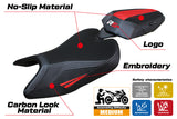 Aprilia RS 457 2023-2025 Seat Cover Tappezzeria Italia TPZ in Red and Black