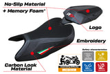 Aprilia RS 457 2023-2025 Seat Cover Tappezzeria Italia TPZ Comfort in Italy Flag and Black