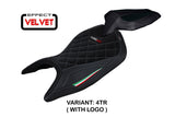 Aprilia Tuono 660 2021-2024 Seat Cover Tappezzeria Italia TPZ Velvet in Italy Flag Black