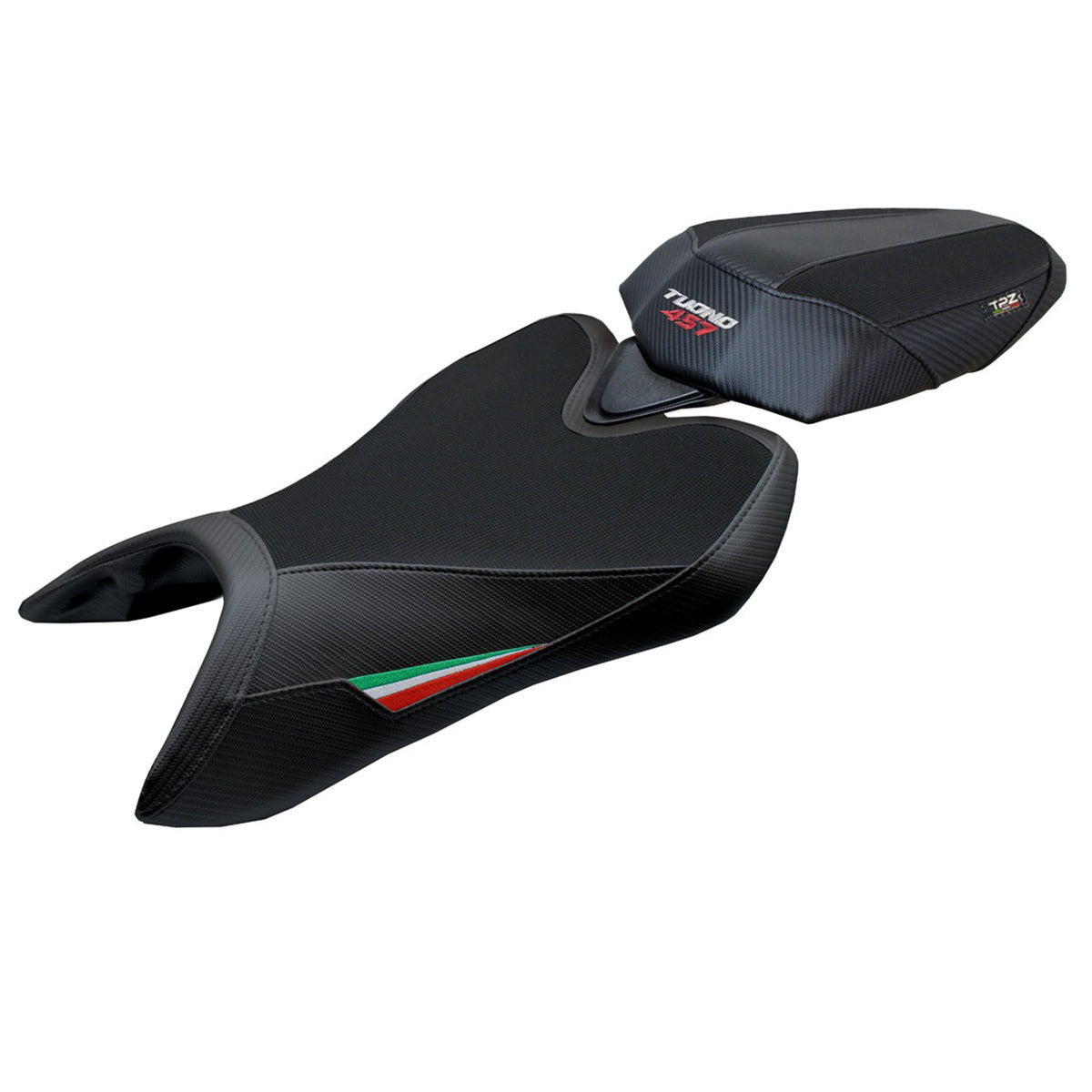 Aprilia Tuono 457 2025-2026 Seat Cover TPZ Italia Italian Flag Black