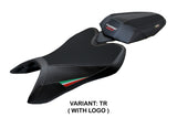 Aprilia Tuono 457 2025-2026 Seat Cover TPZ Italia Italian Flag Black